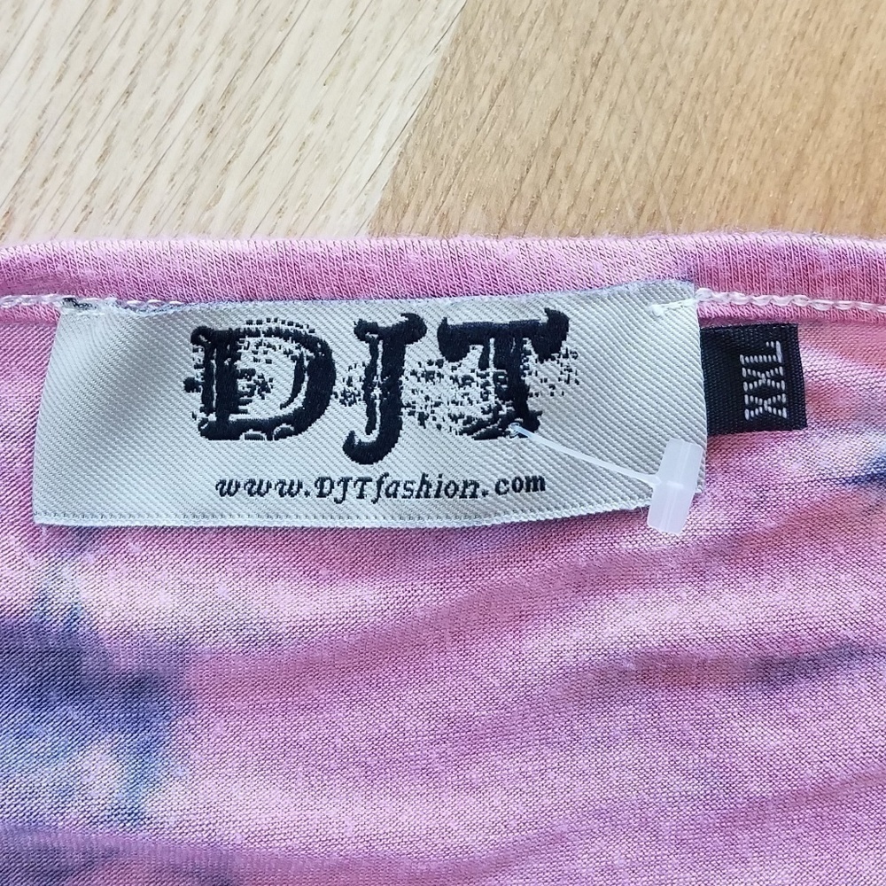 Djt Fashion Tie Dye-Look Knit Blouse - Picture 5 of 6